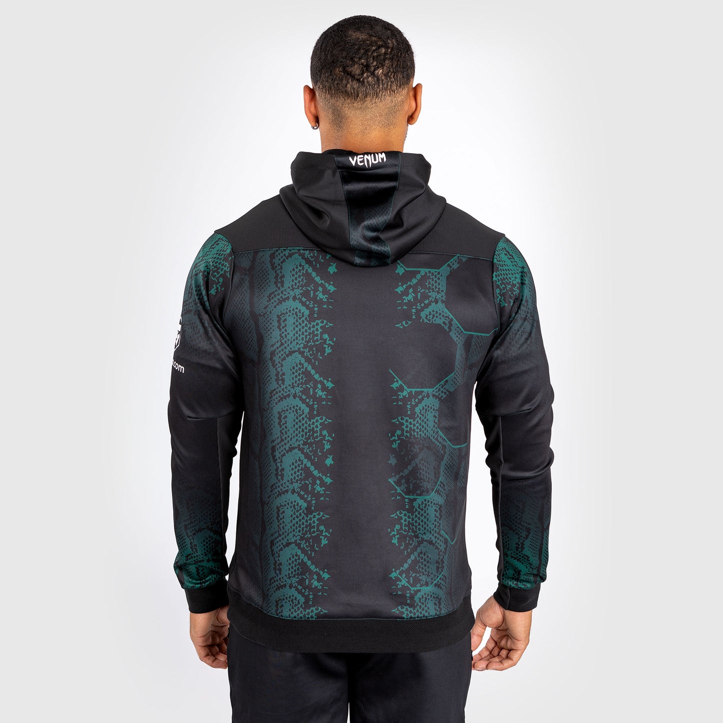 UFC Adrenaline by Venum Authentic Fight Night Men’s Walkout Hoodie - Emerald Edition - Green/Black