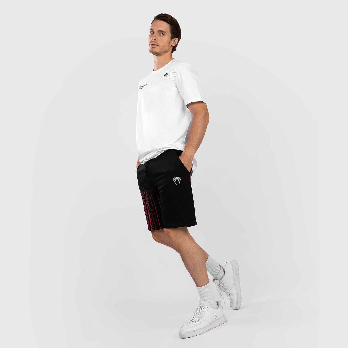 UFC Venum Performance Institute 2.0 Men’s Cotton Short - Black/Red
