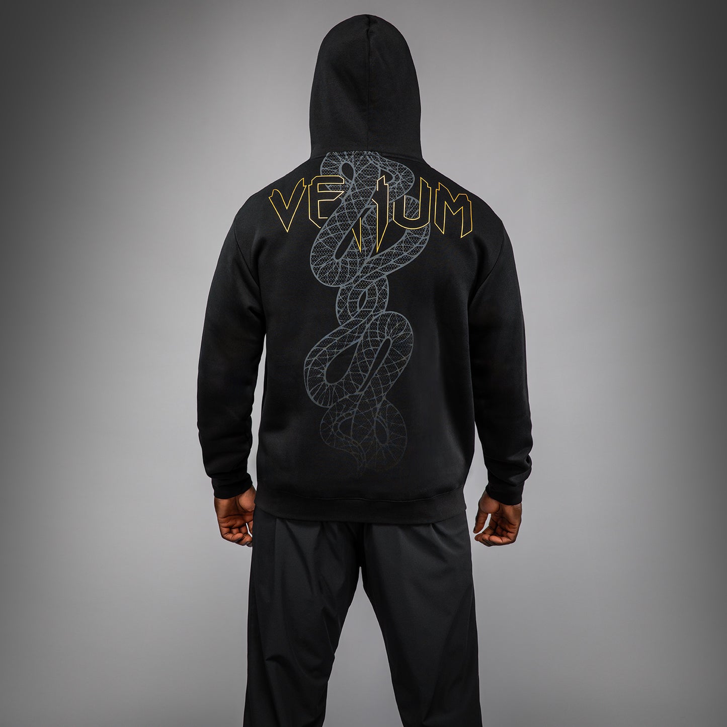 Venum Serpenti Hoodie - Black/Silver/Gold