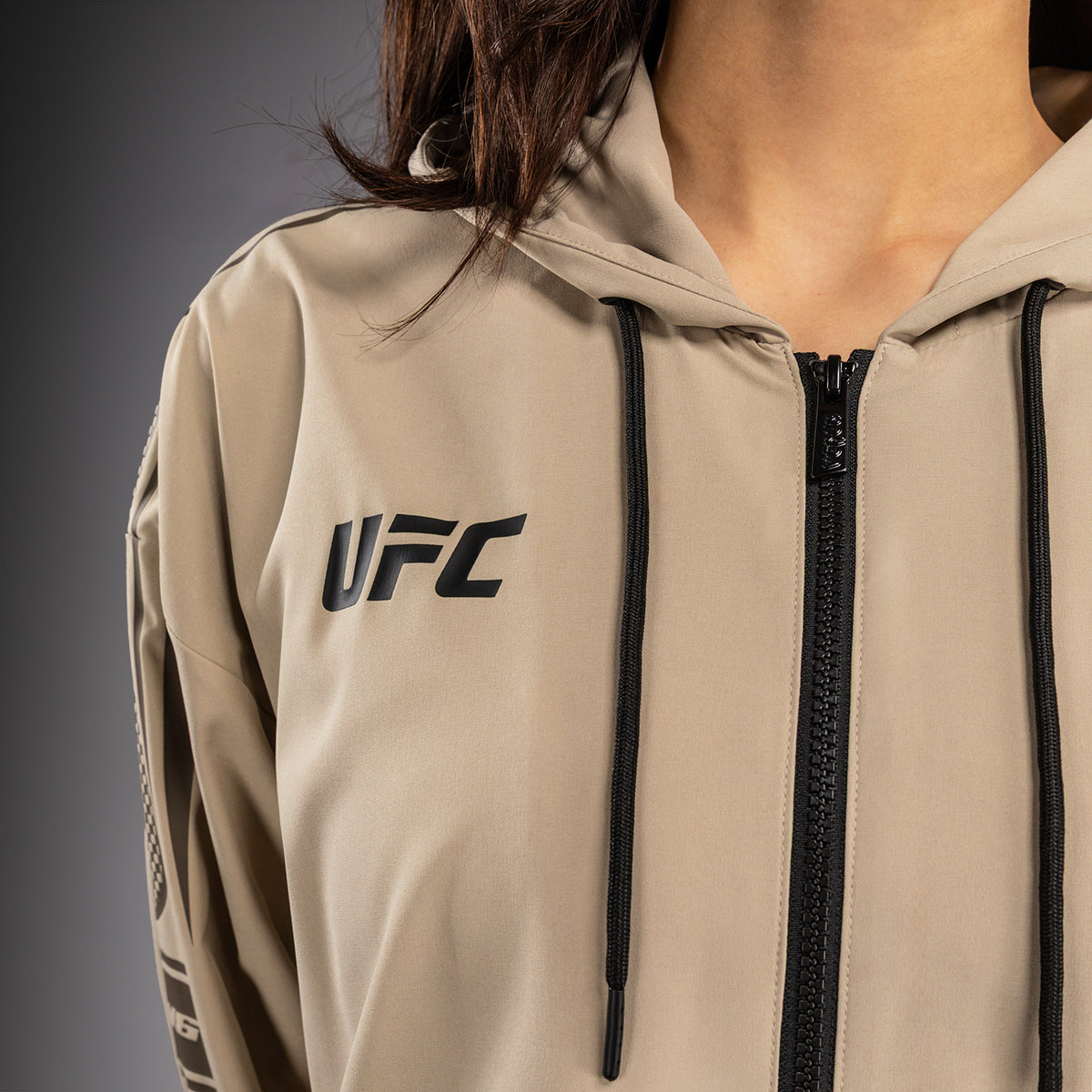 Venum UFC Unity by Venum Authentic Fight Week Women's Zip Hoodie - Sand
