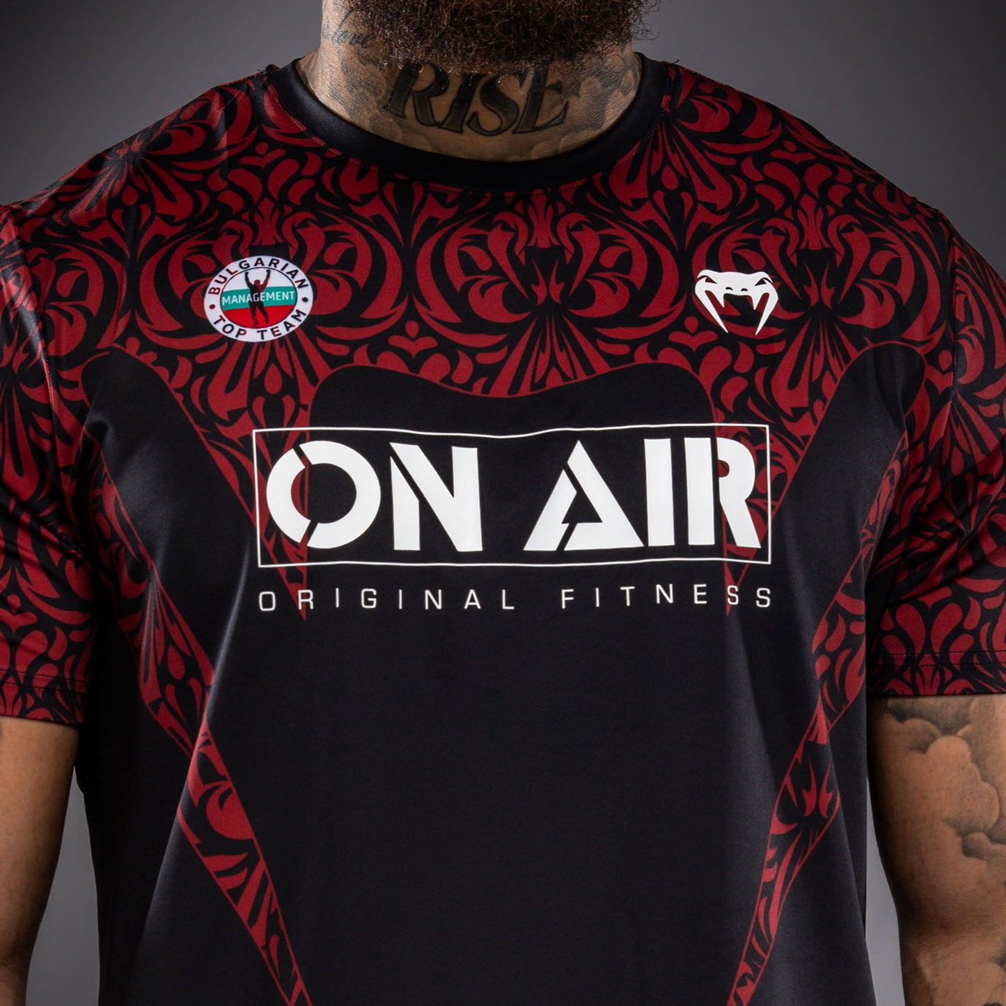 Venum Bulgarian Top Team (BTT) Dry-Tech T-Shirt - Black/Red