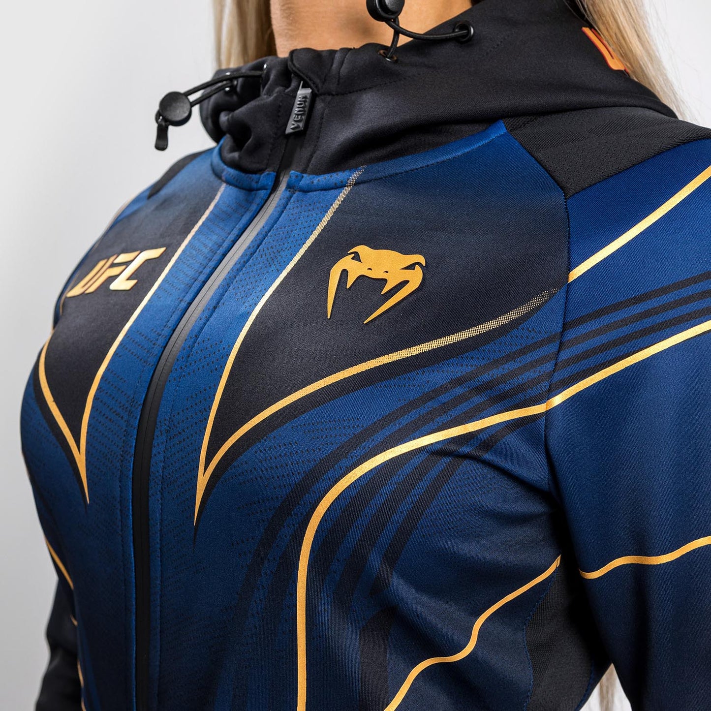 Ufc Authentic Fight Night 2.0 Kit By Venum Women's Walkout Hoodie - Midnight Edition - Champion