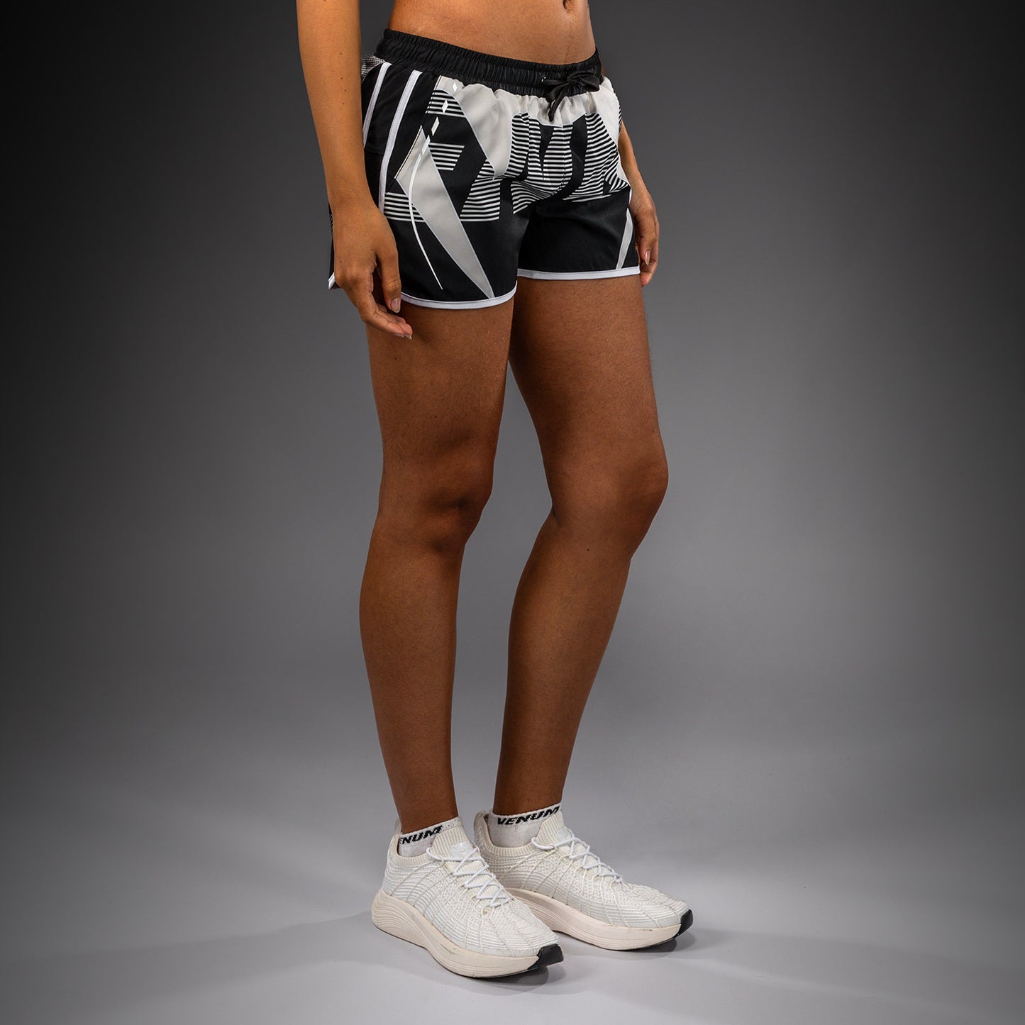 Venum Adrenaline Women's Training Shorts - Black/ Ivory