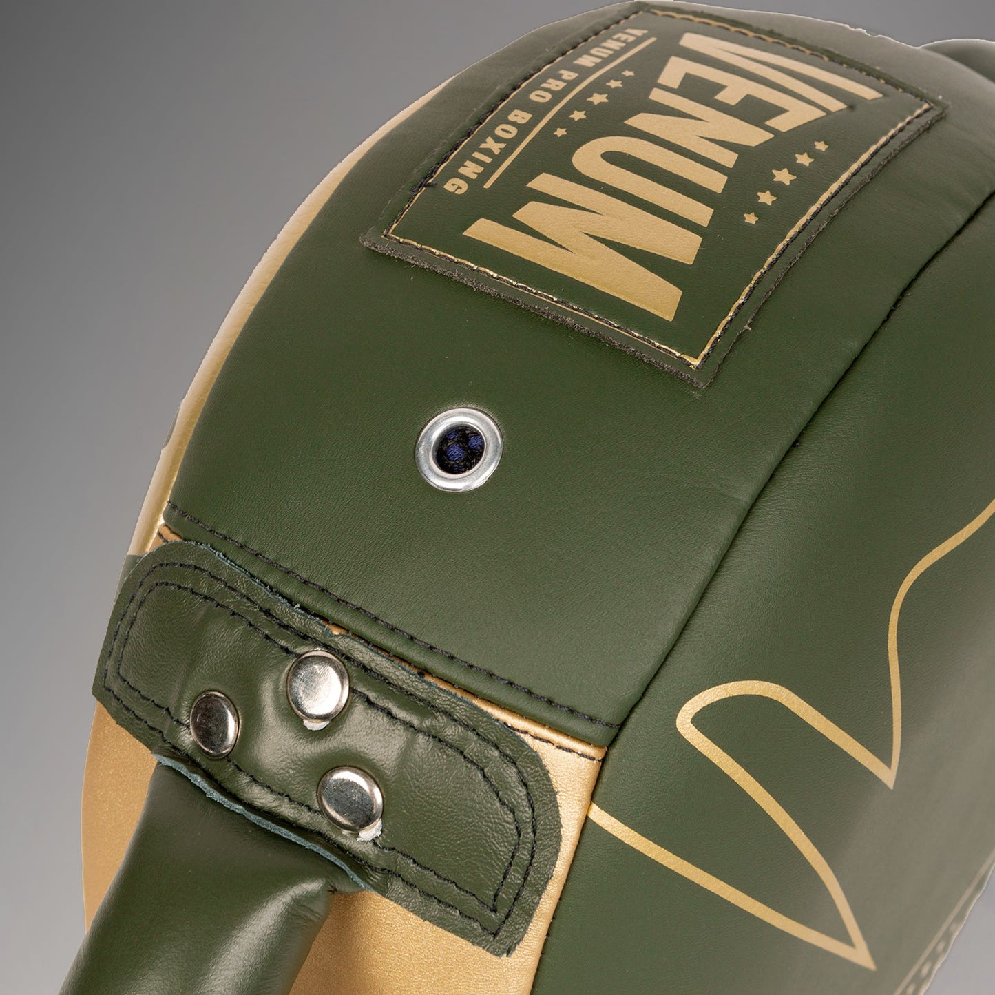 Venum Pro Boxing Mini Round Punch Shield - Khaki/Gold