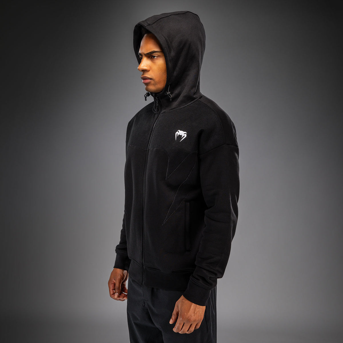Venum Attack Fleece & Weave Track Jacket - Black