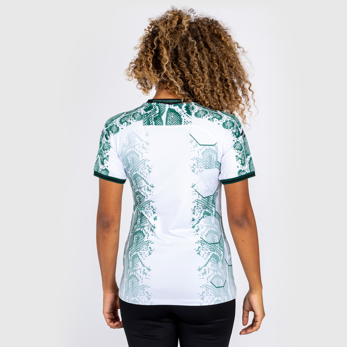 UFC Adrenaline by Venum Authentic Fight Night Women’s Walkout Jersey - Emerald Edition - White/Green