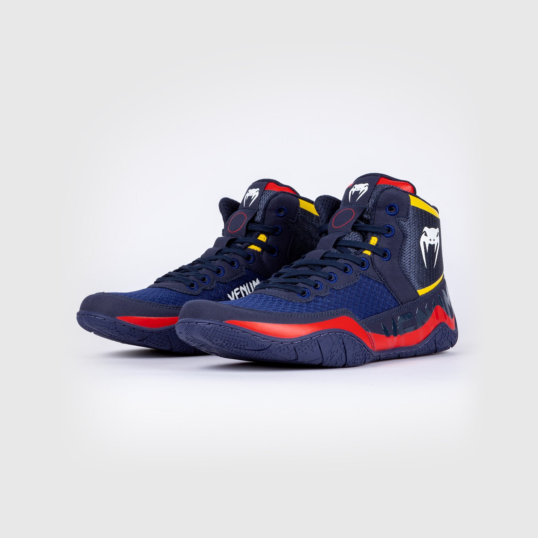 VENUM レスリングシューズ Venum Elite Wrestling Shoes - Blue/Yellow - Venum Asia