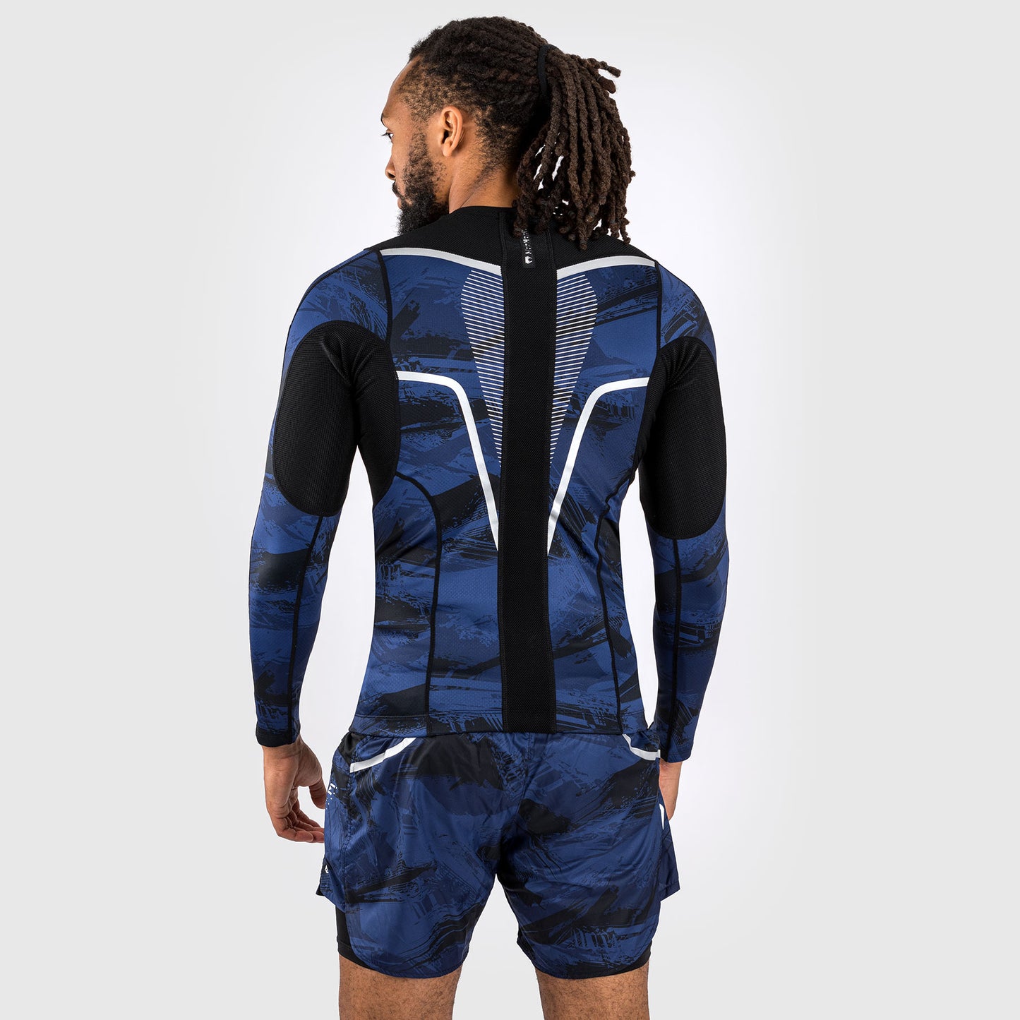 Venum Electron 3.0 Long Sleeve Rashguard - Navy