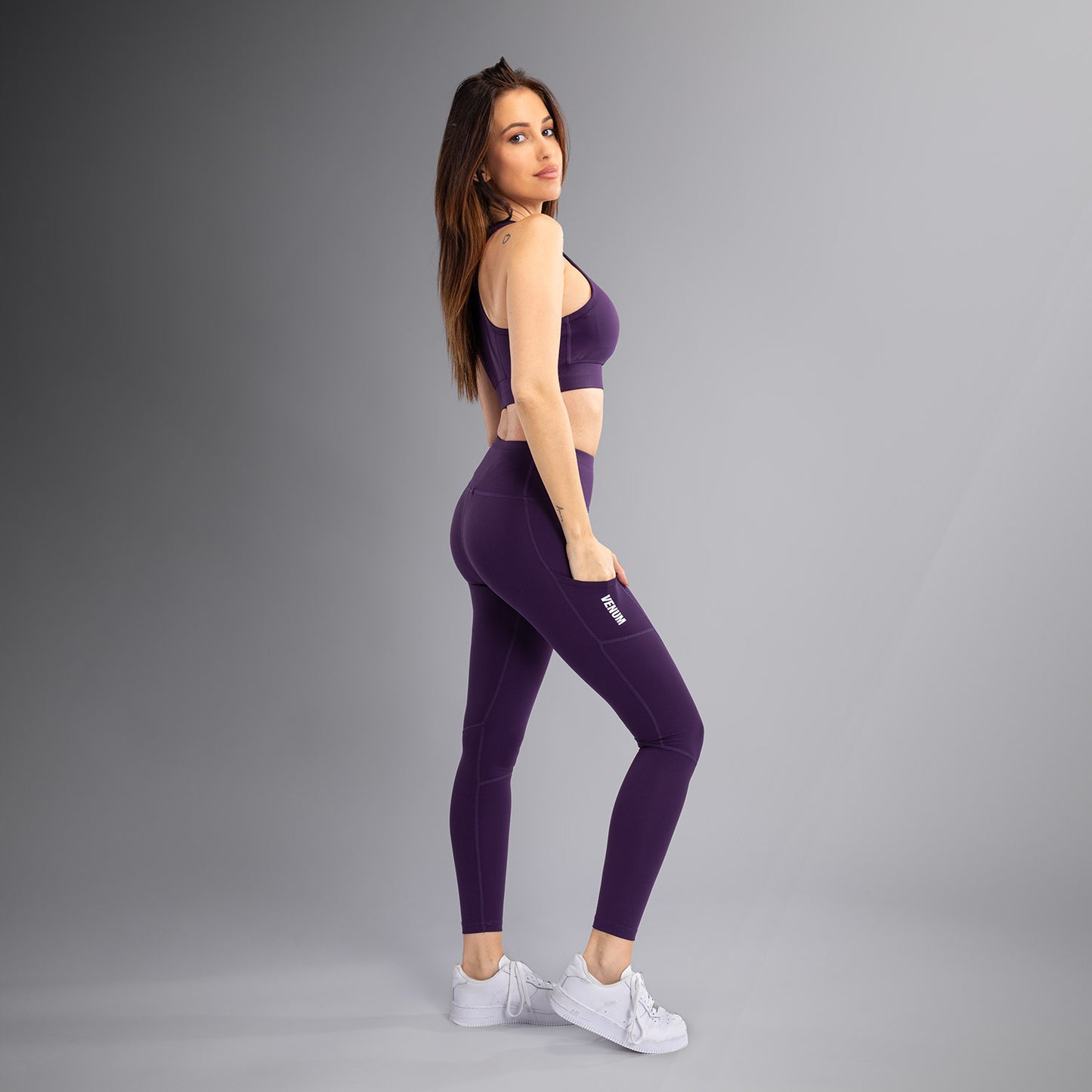 Venum Essential Women's Performance Leggings - Deep Purple