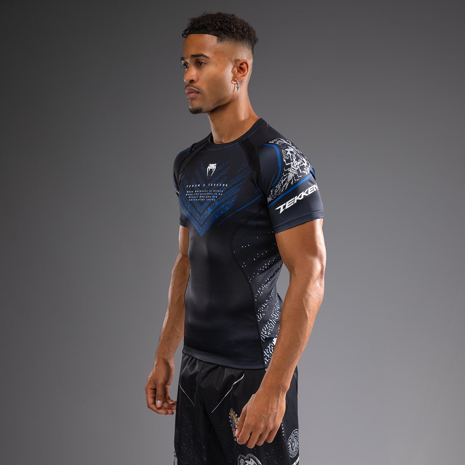 Venum x TEKKEN 8 - Paul Phoenix Rashguard - Black/Blue - Venum Asia
