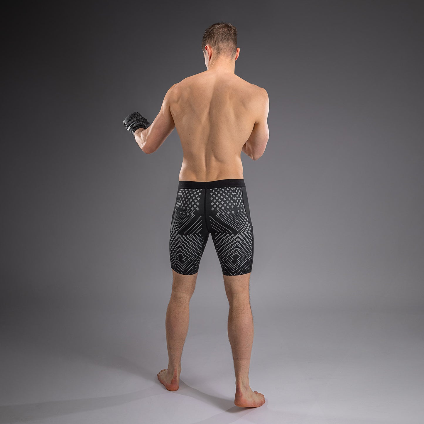 Venum Midnight Fury Vale Tudo Shorts - Black/Grey/Silver