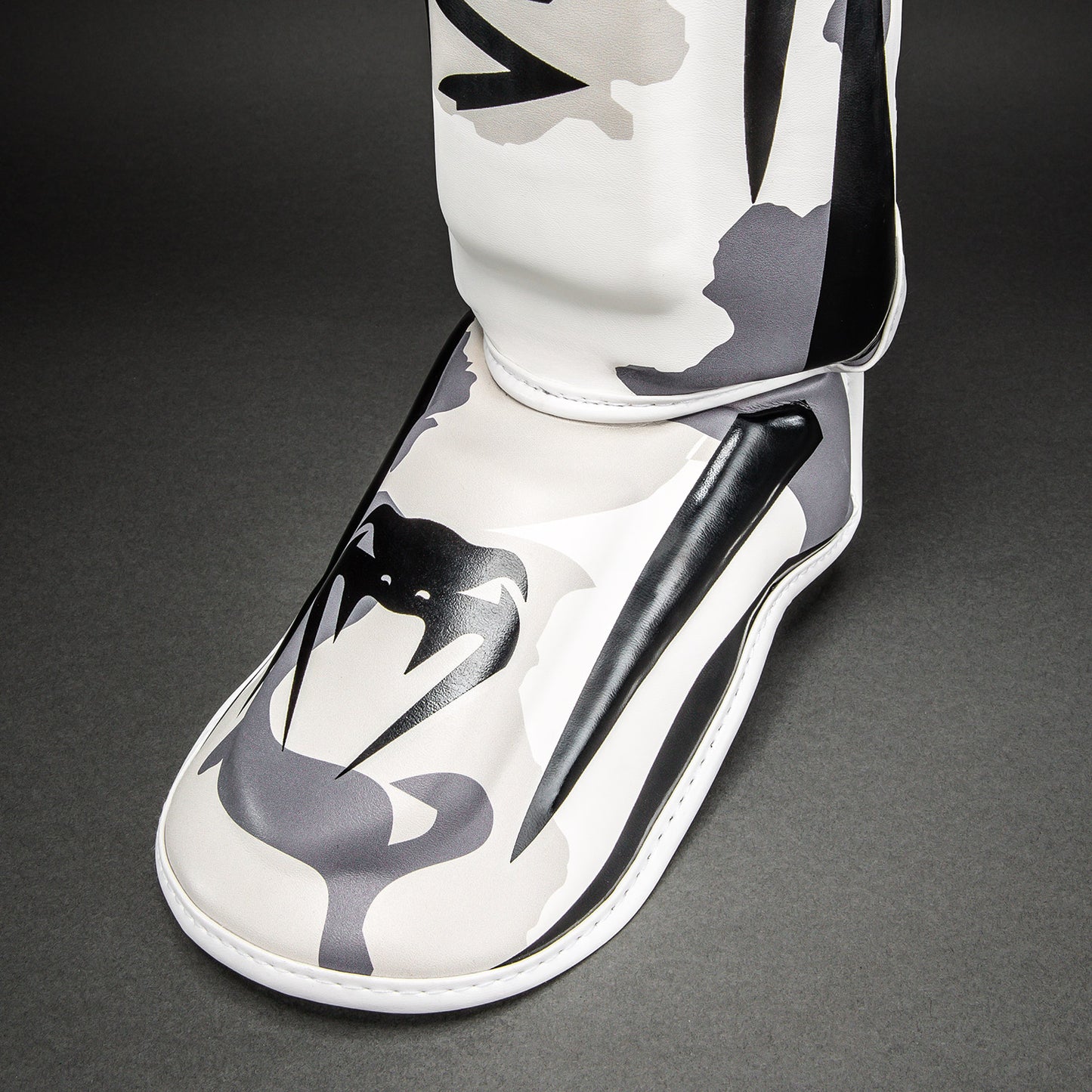 Venum Elite Camo Shin Guards - White/Light Grey