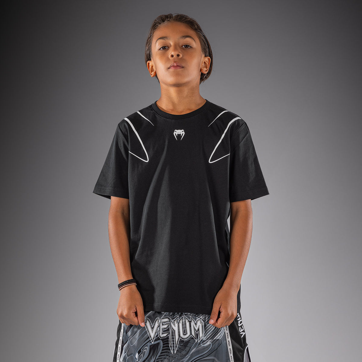 Venum Crimson Viper 2.0 Kids T-Shirt - Black/Grey