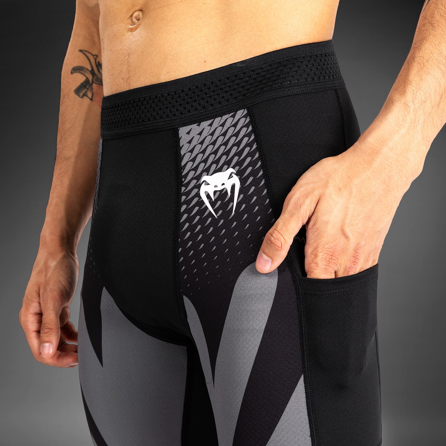 Venum Attack Men's Spats - Black - Venum Asia