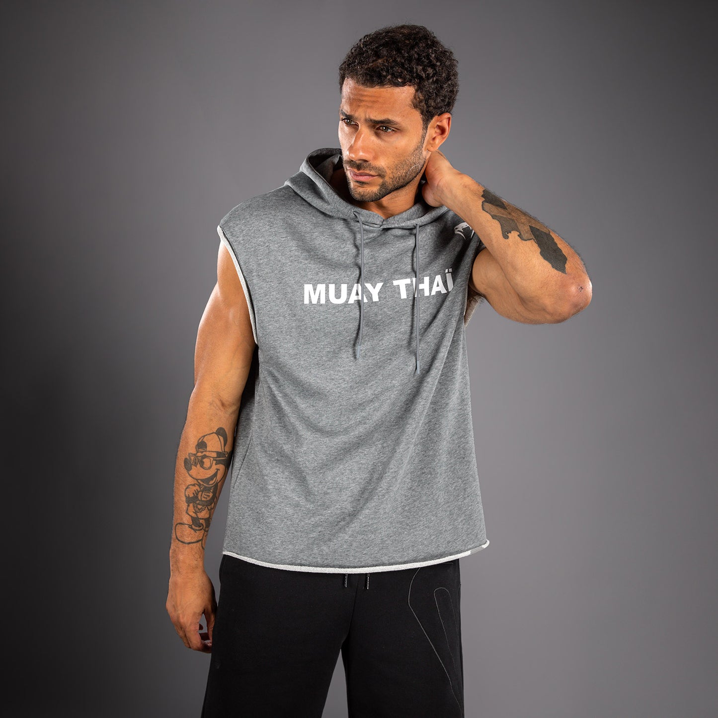 Venum Muay Thai VT Sleeveless Hoodie - Heather Grey