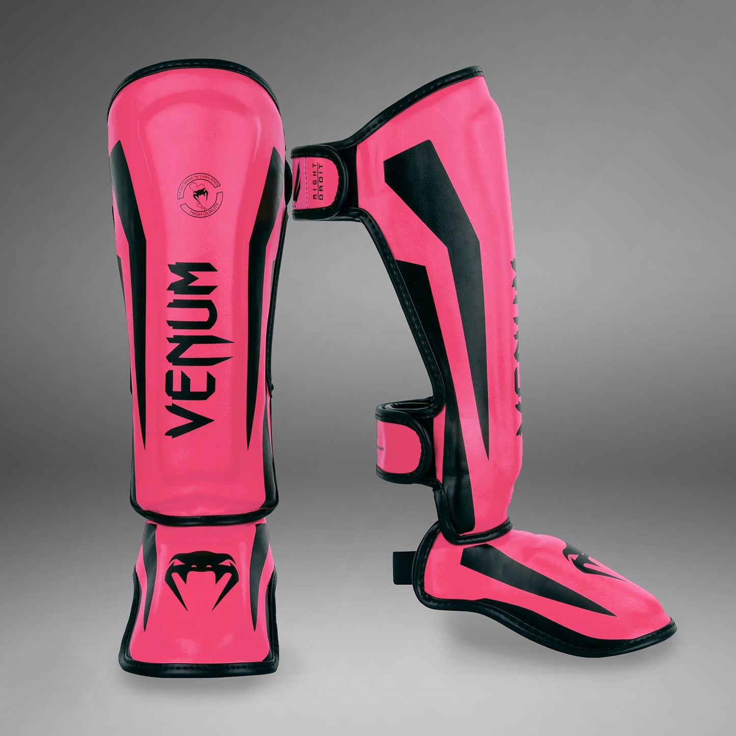 Venum Elite Shin Guards Kids - Exclusive - Pink/Black