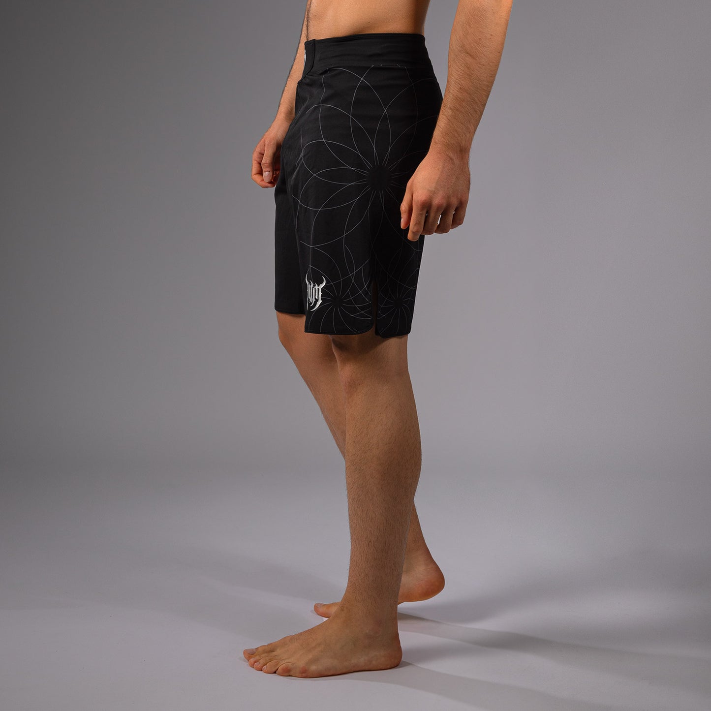 Venum Gladiator 5.0 Men’s Fight Shorts - Black/Silver