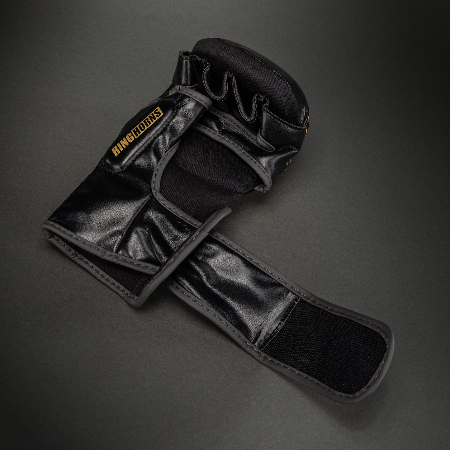 Venum Ringhorns Charger MMA Sparring Gloves - Black/Gold