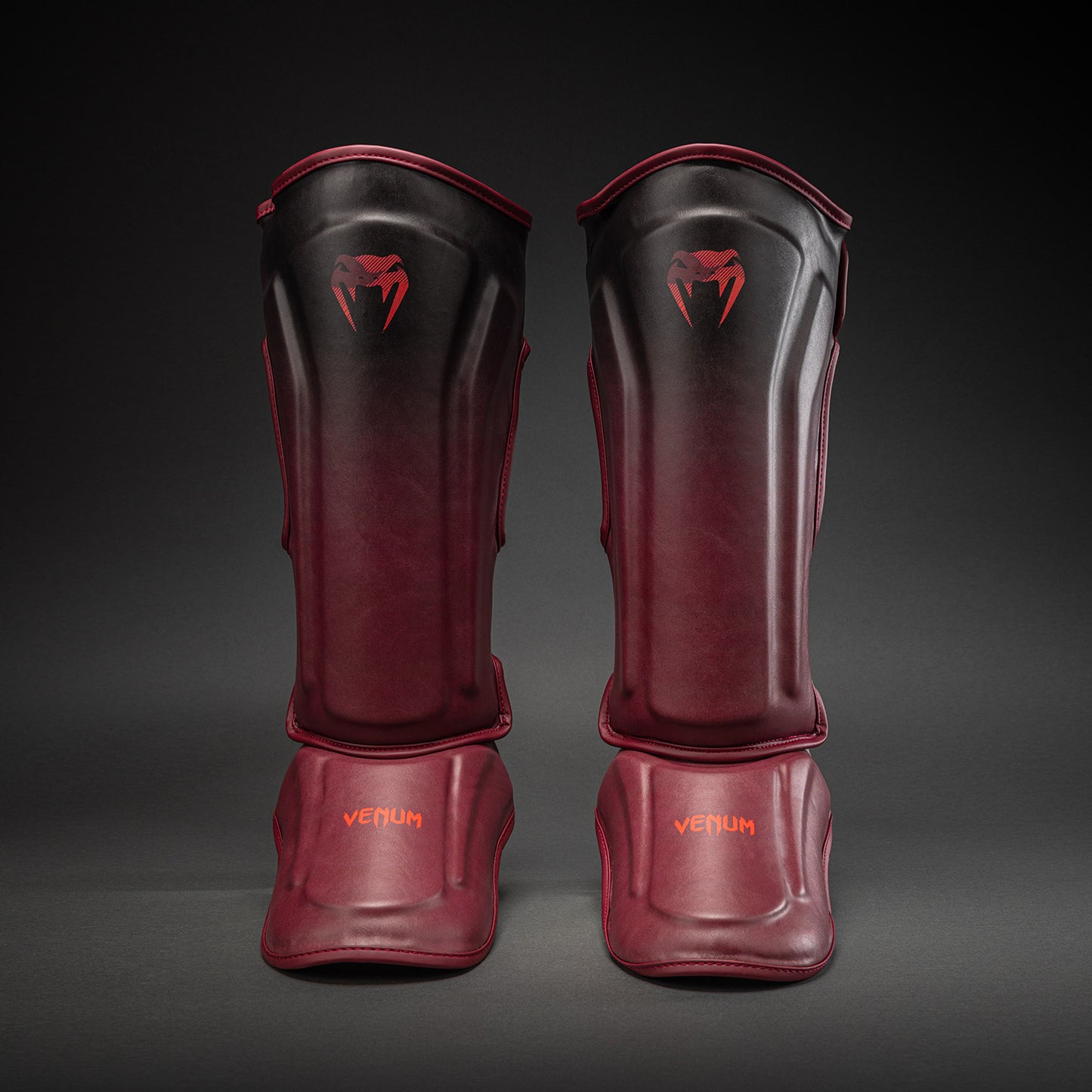 Venum Spectre Shin Guards - Black/Red