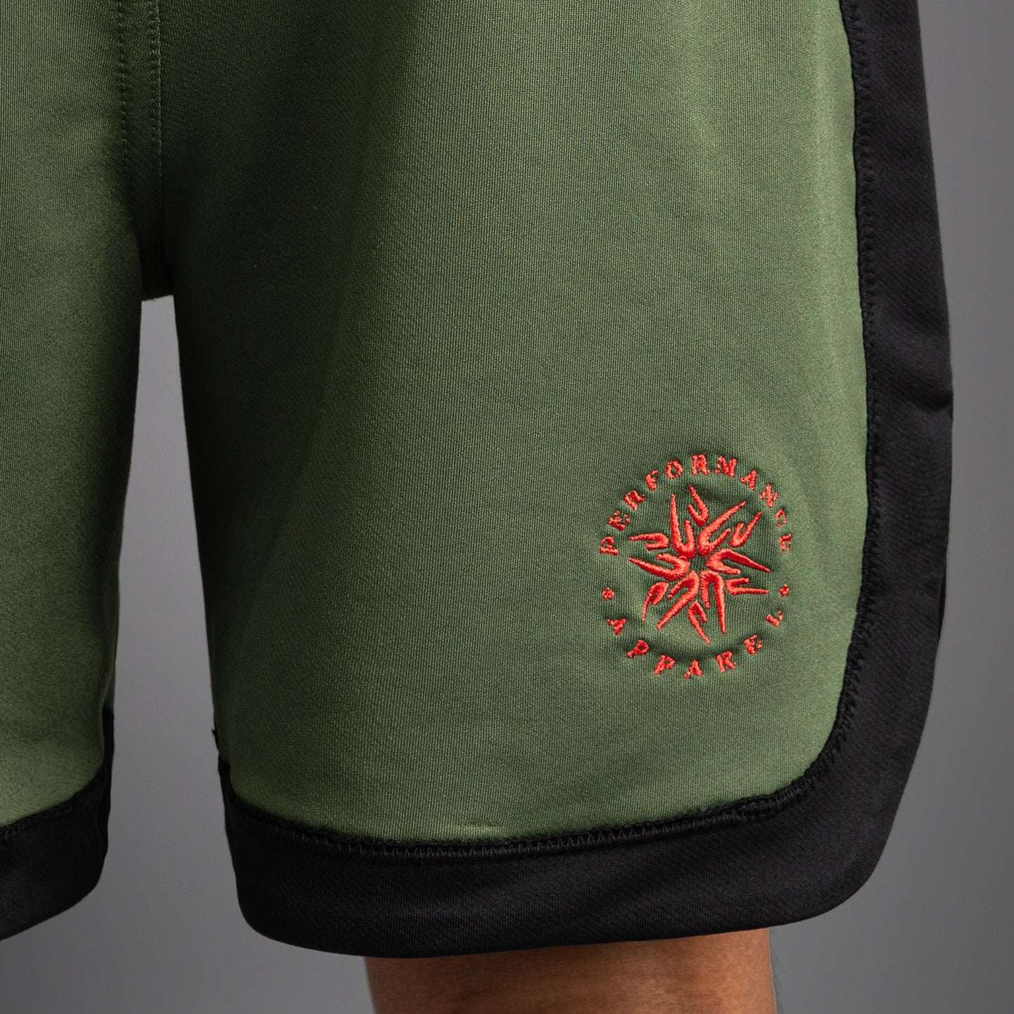 Venum Classic Kids Boxing Shorts - Army Green/Orange