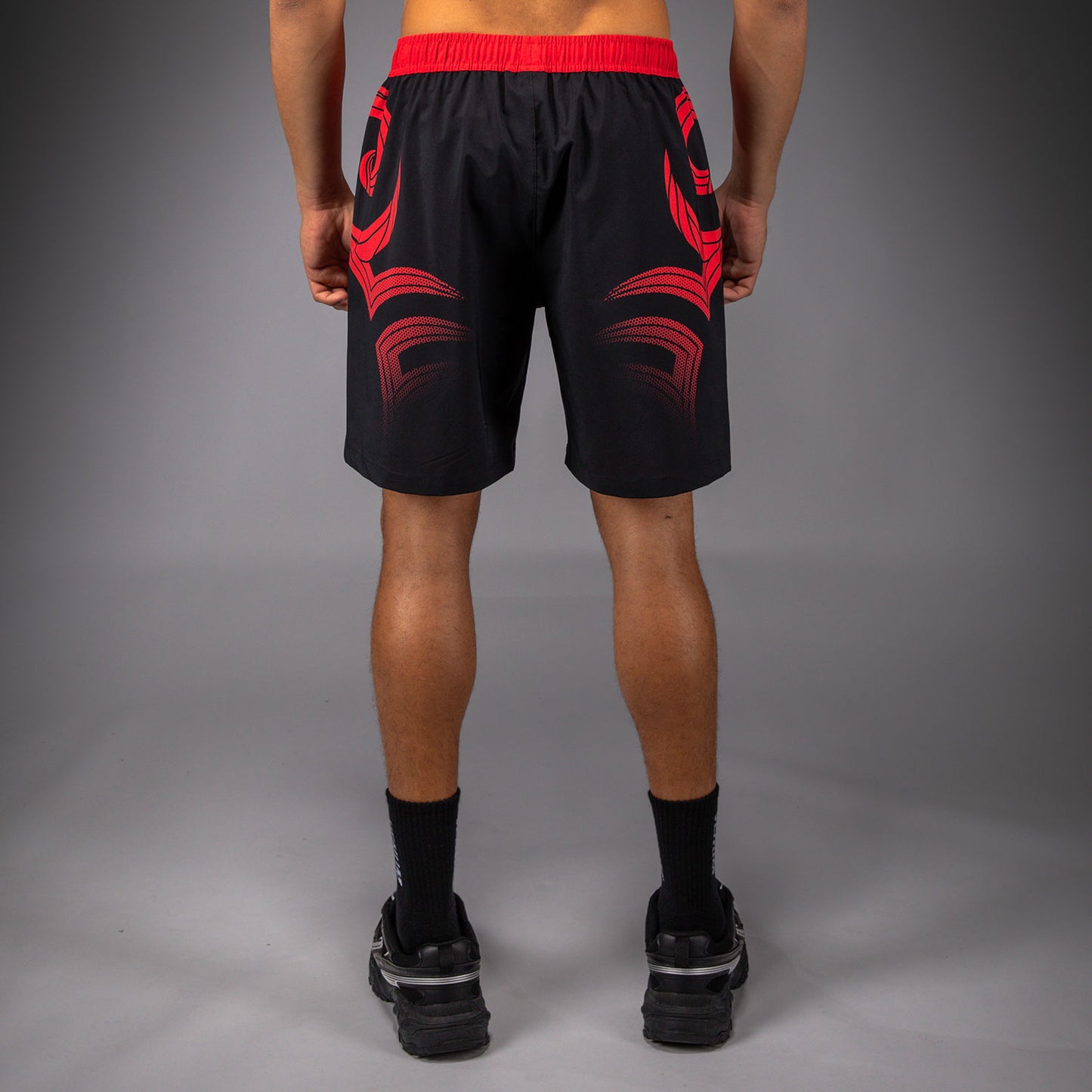 Venum x Mike Tyson Tiger Training Shorts - Deep Black/Intense Red