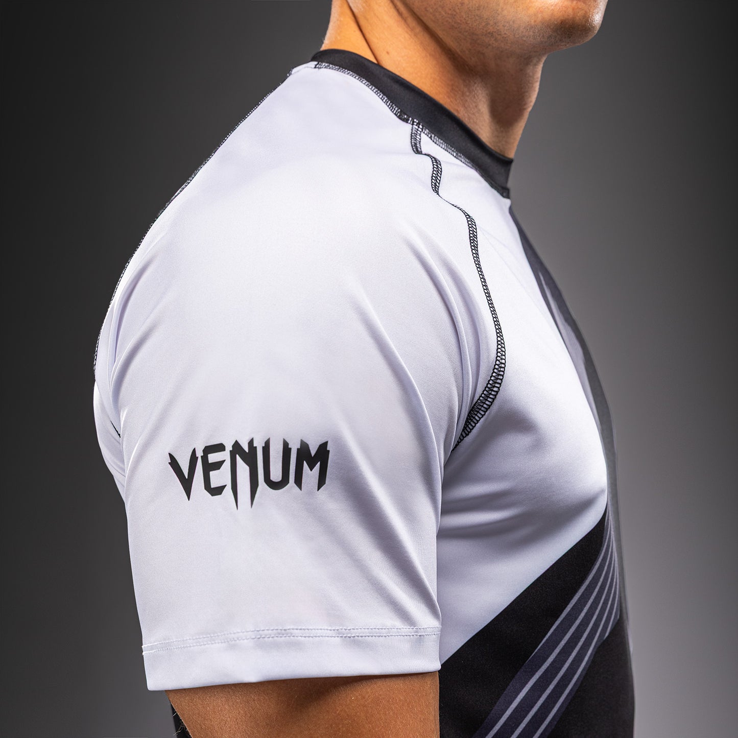 Venum No-Gi 6.0 Dry Tech T-Shirt - Black/White