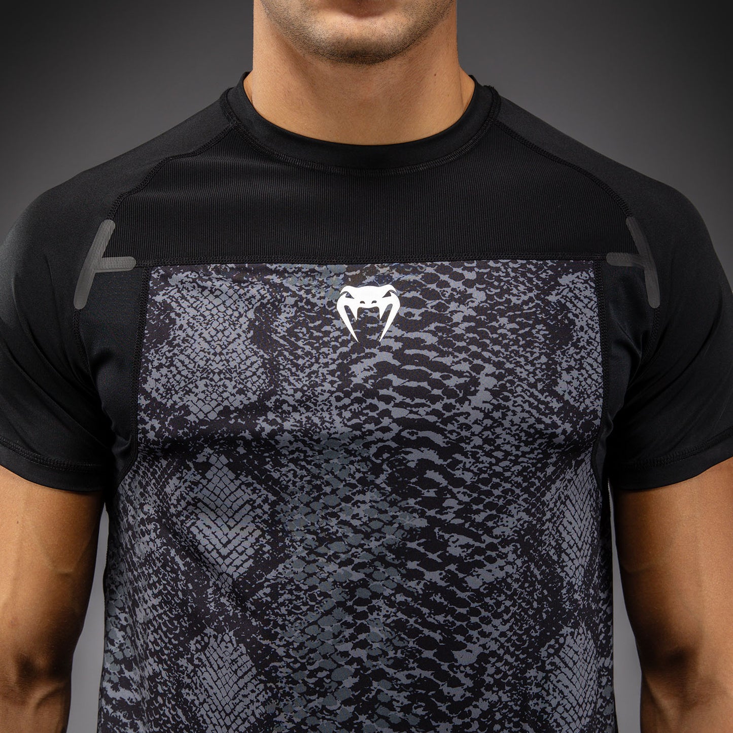 Venum G-Fit Scales Dry-Tech T-Shirt - Black/ Charcoal Grey