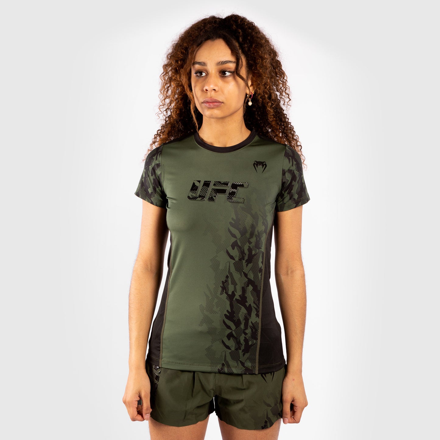 Venum UFC Authentic Fight Week Women's Performance Short Sleeve T-Shirt – Khaki