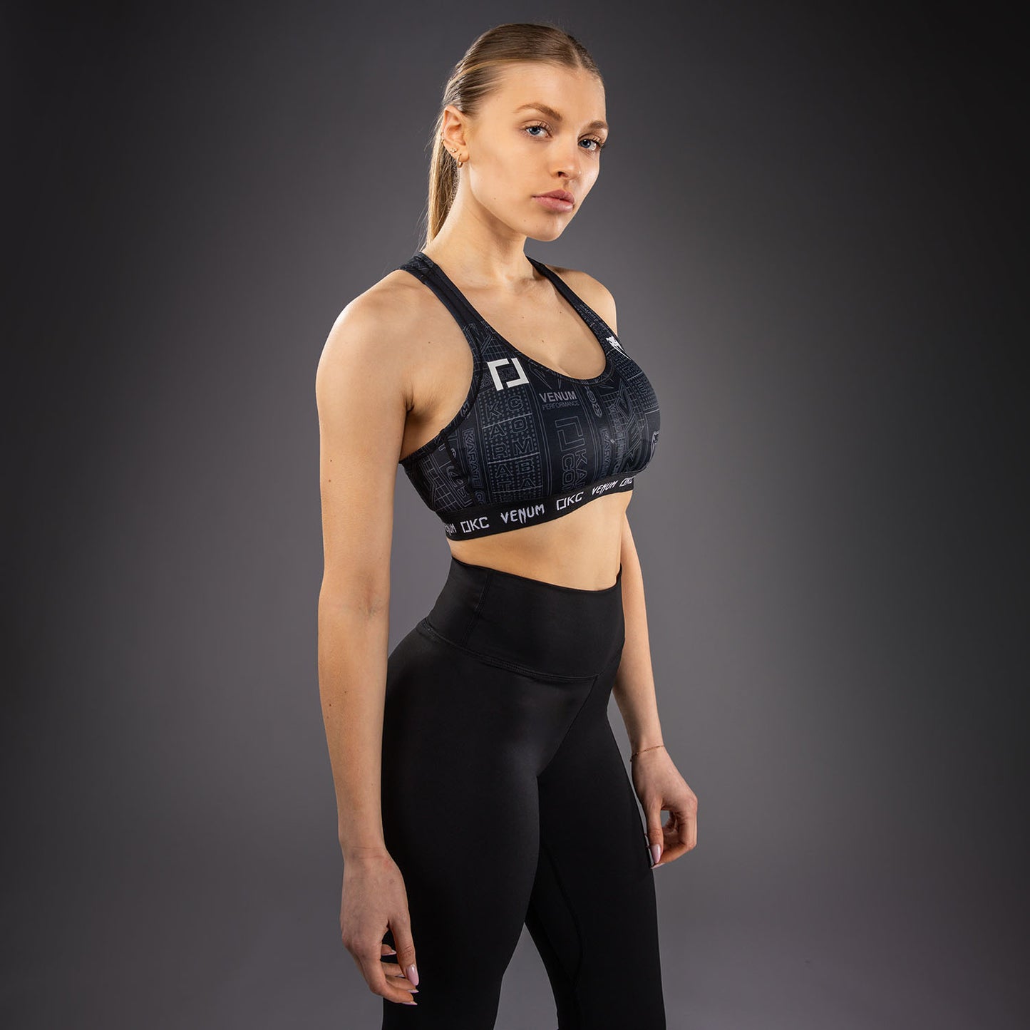 Karate Combat by Venum Sports Bra - Black/Grey