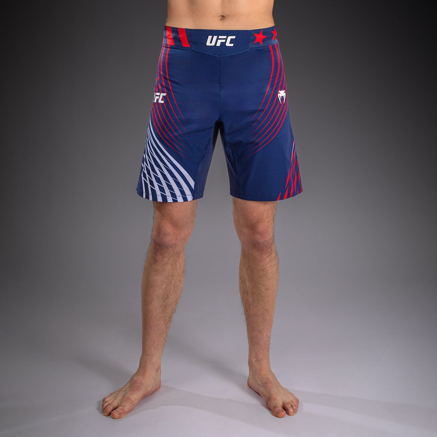 Men's UFC Freedom 250 by Venum Blue Authentic Fight Night Long Fit Fight Short
