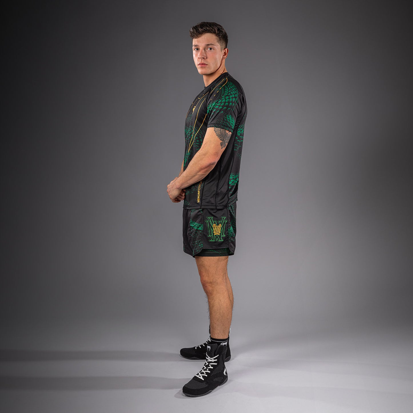 Venum Matupa Dry Tech T-Shirt - Black/Green/Gold