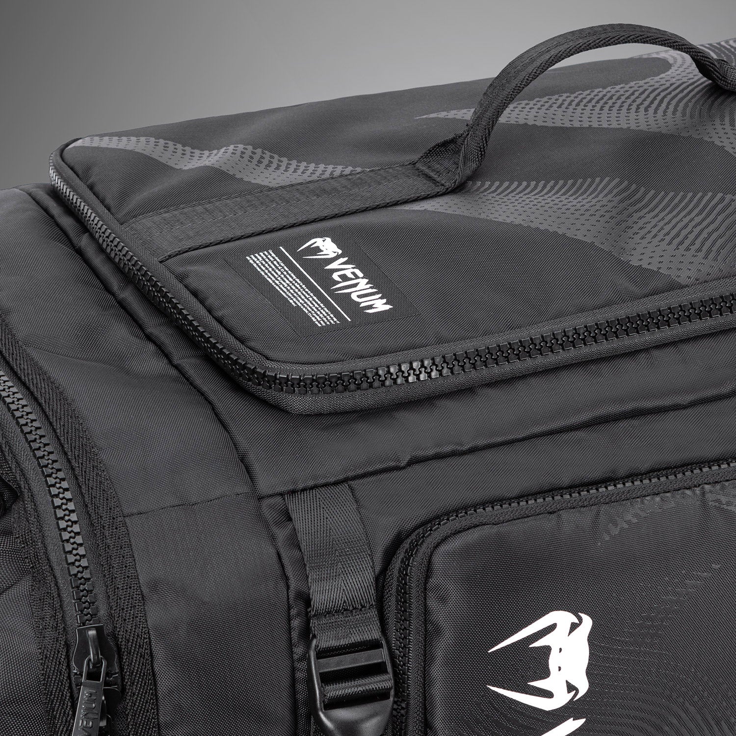 Venum Shockwave Convertible Sports Bag (60L) - Black - Venum Asia