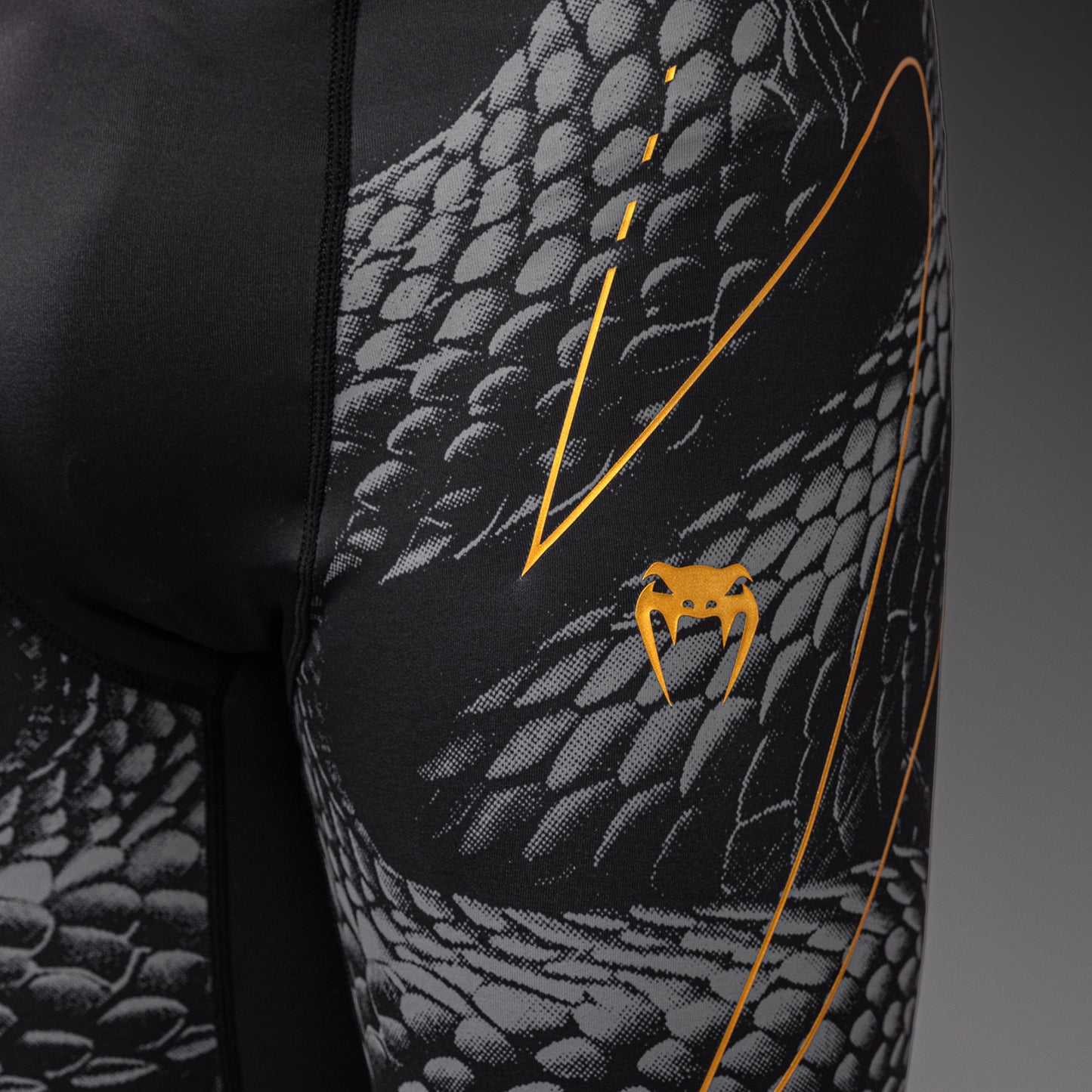 Venum Matupa Vale Tudo Shorts - Black/Grey/Gold