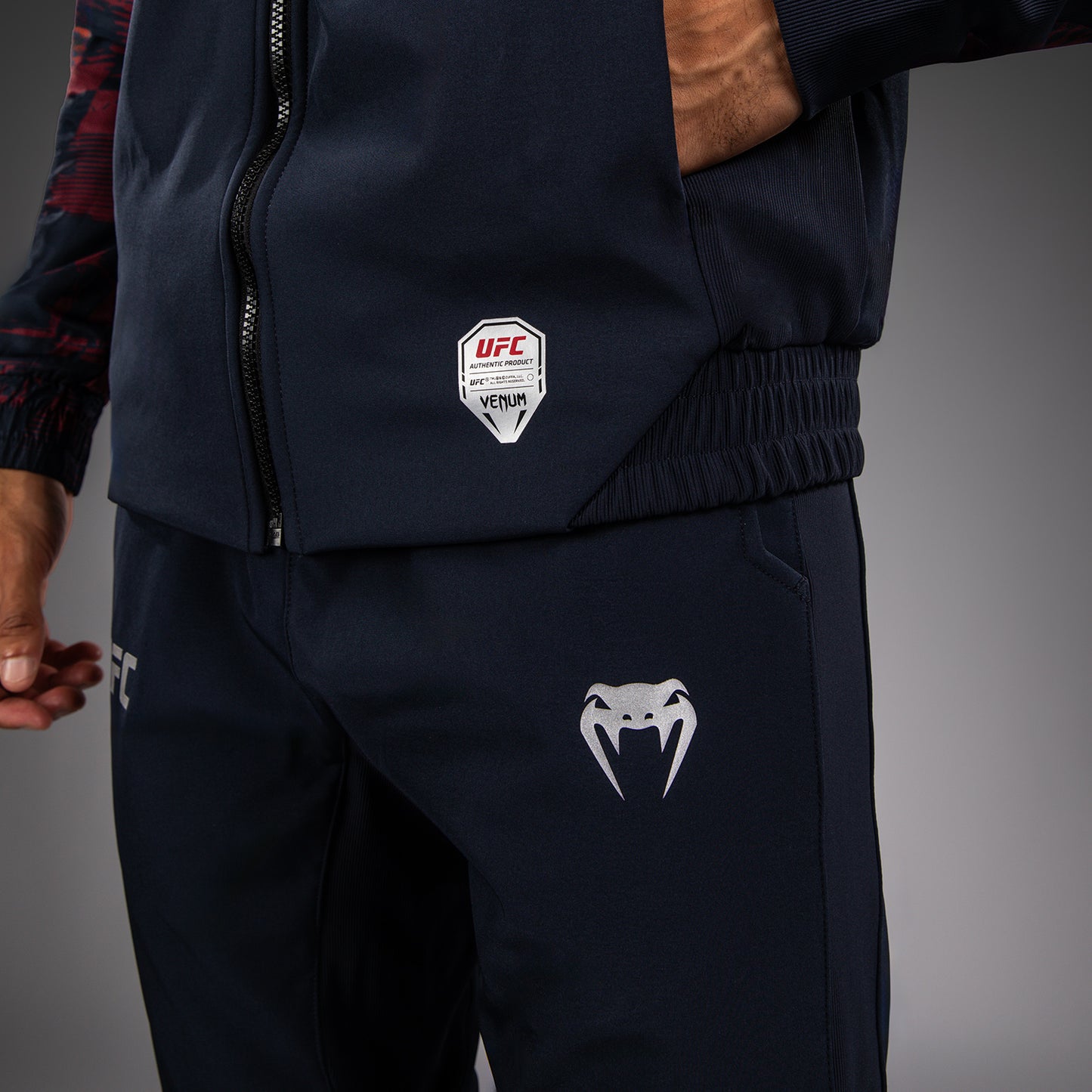 Men's UFC Zenith by Venum Burgundy Authentic Fight Week Zip Hoodie