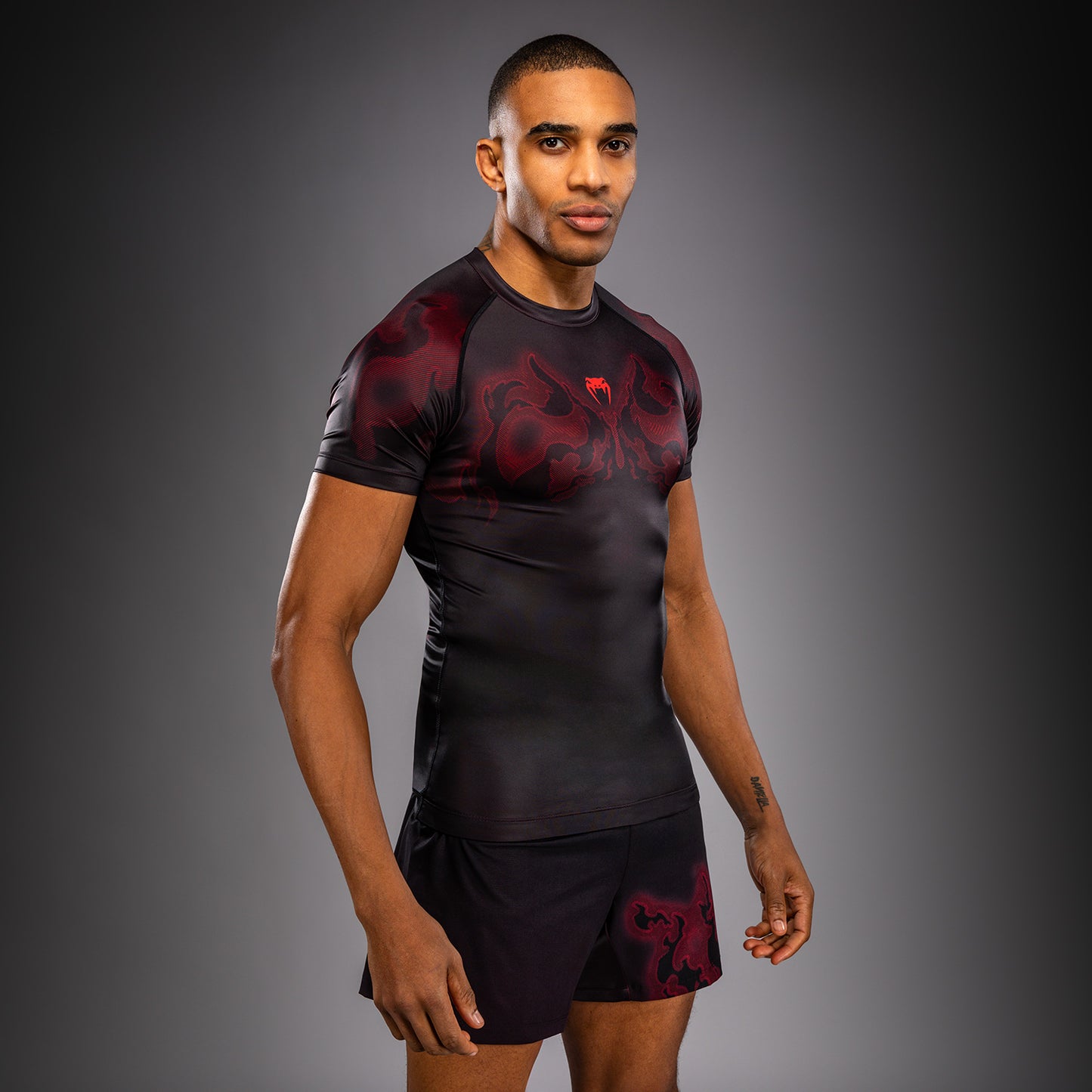 Venum Spectre Short Sleeve Rashguard - Black/Red