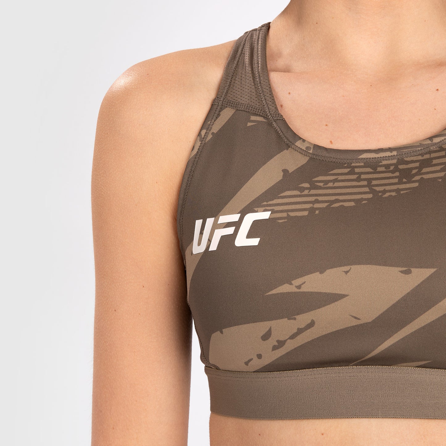UFC Adrenaline by Venum Fight Week Women’s Sports Bra - Desert Camo