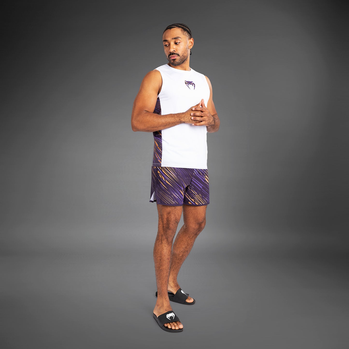 Venum Rapid Men’s Tank Top - White/Deep Purple