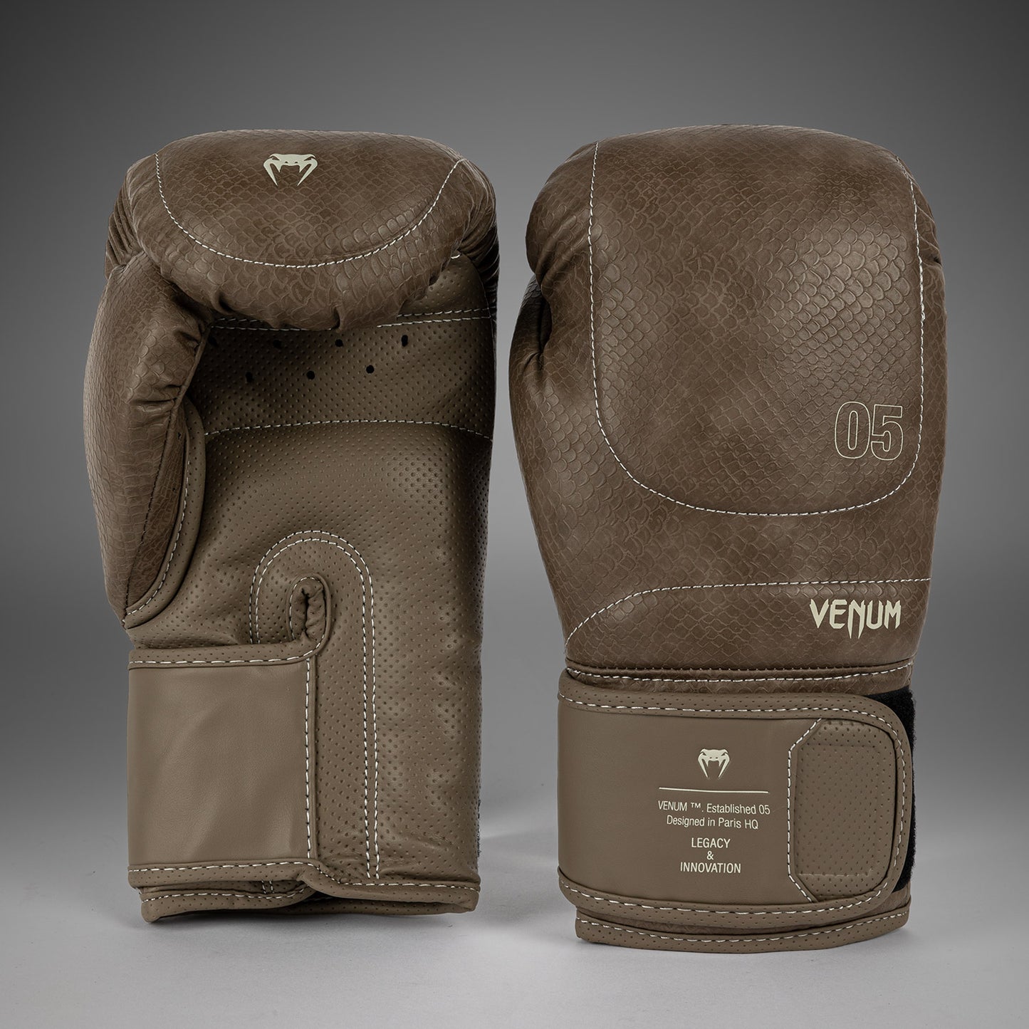 Venum Impact Evo Scales Boxing Gloves - Brown