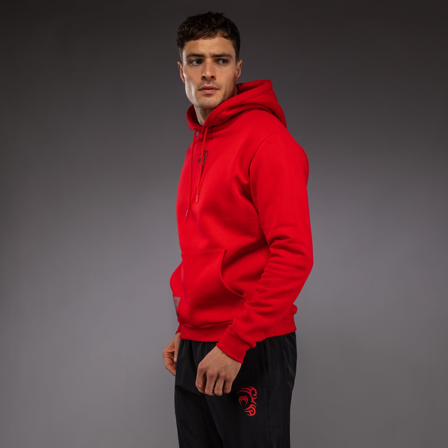 Venum x Mike Tyson Tiger Hoodie - Intense Red/Deep Black