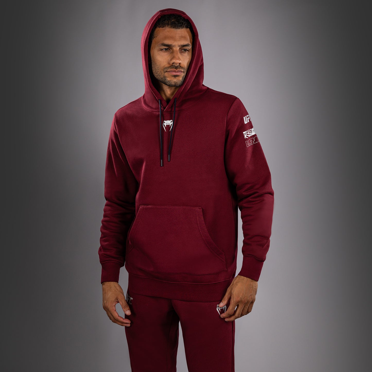 Men's UFC Zenith by Venum Burgundy Authentic Fight Week Pullover Hoodie