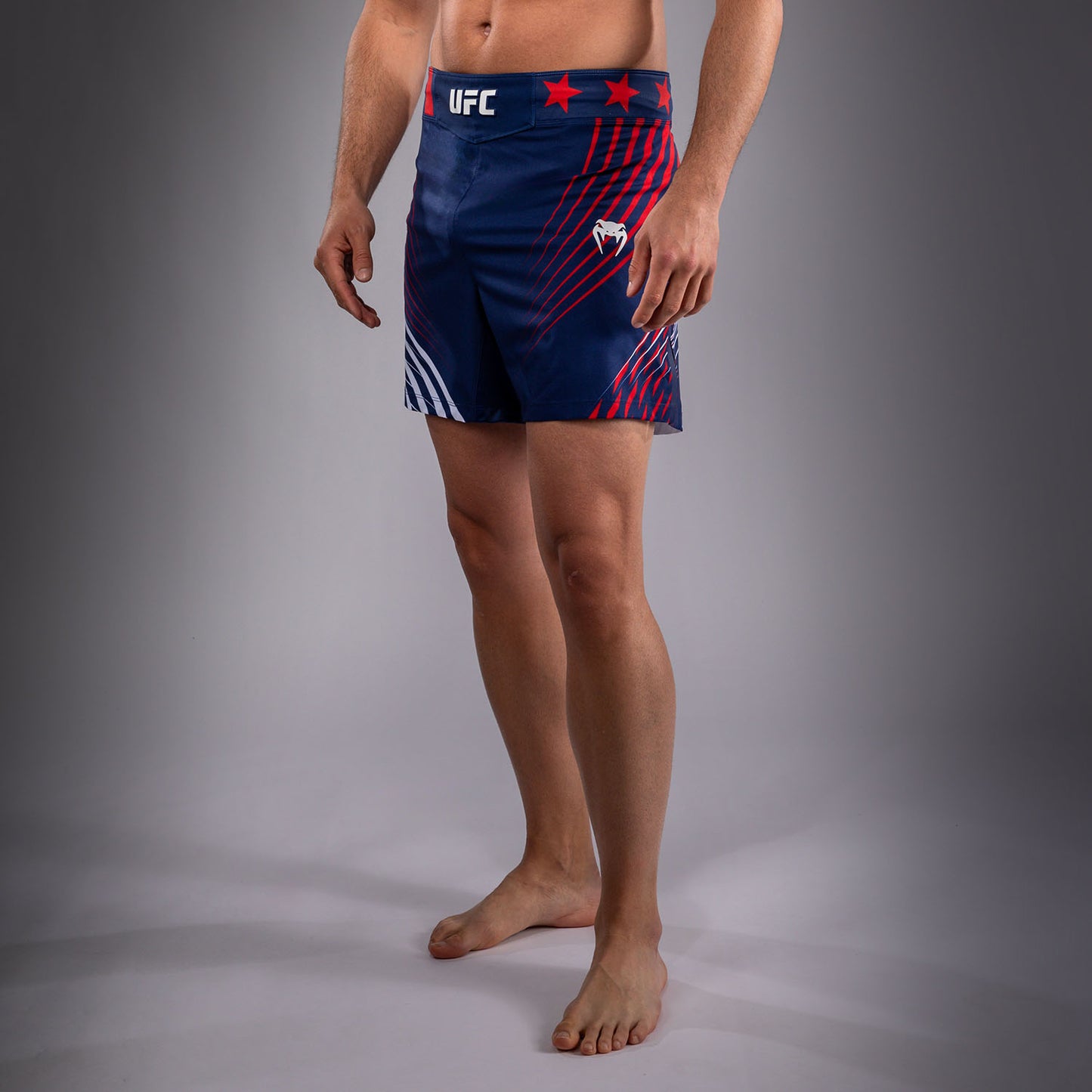 Men's UFC Freedom 250 by Venum Blue Authentic Fight Night Short Fit Fight Short