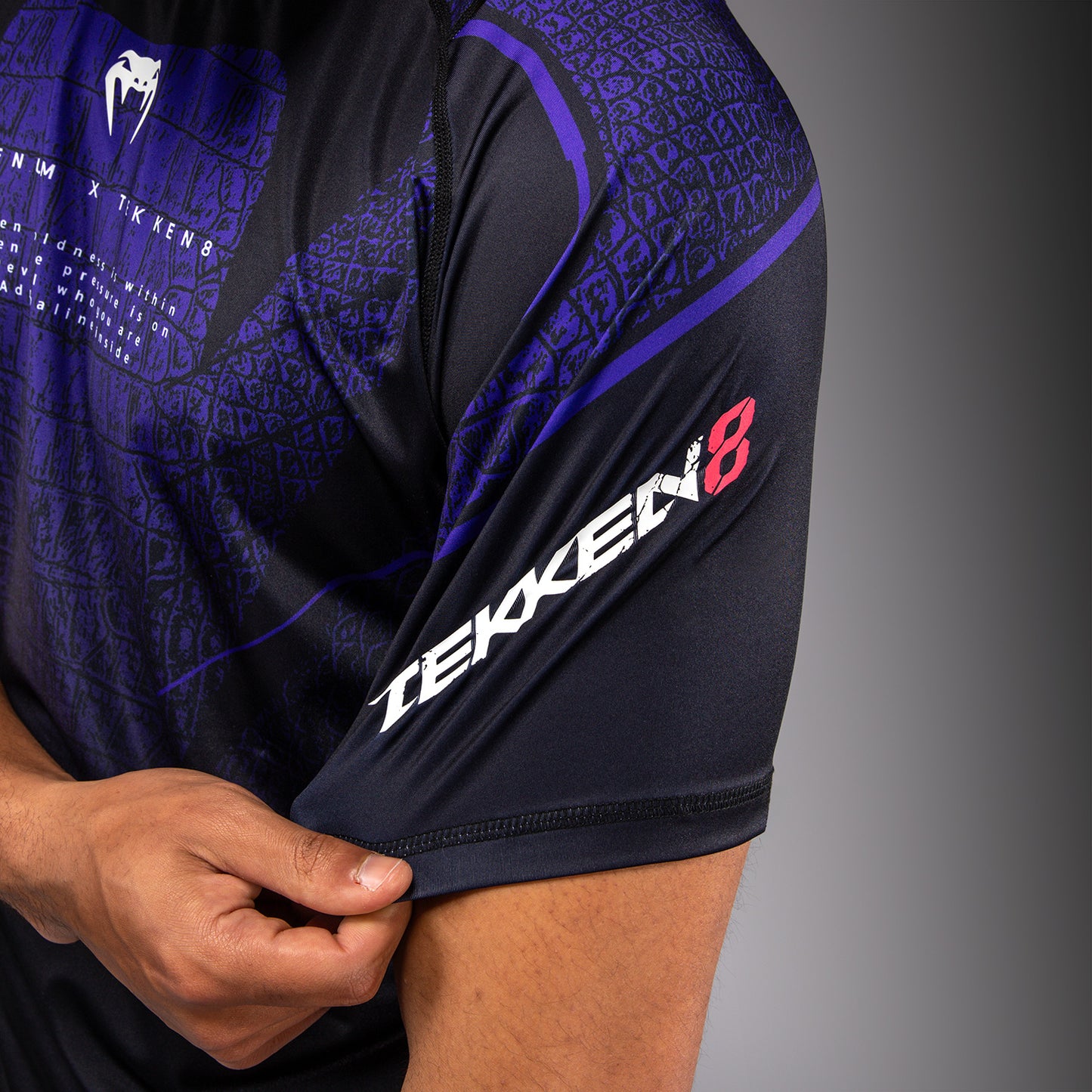 Venum x TEKKEN 8 Dry-Tech T-Shirt - Kazuya - Black/Purple