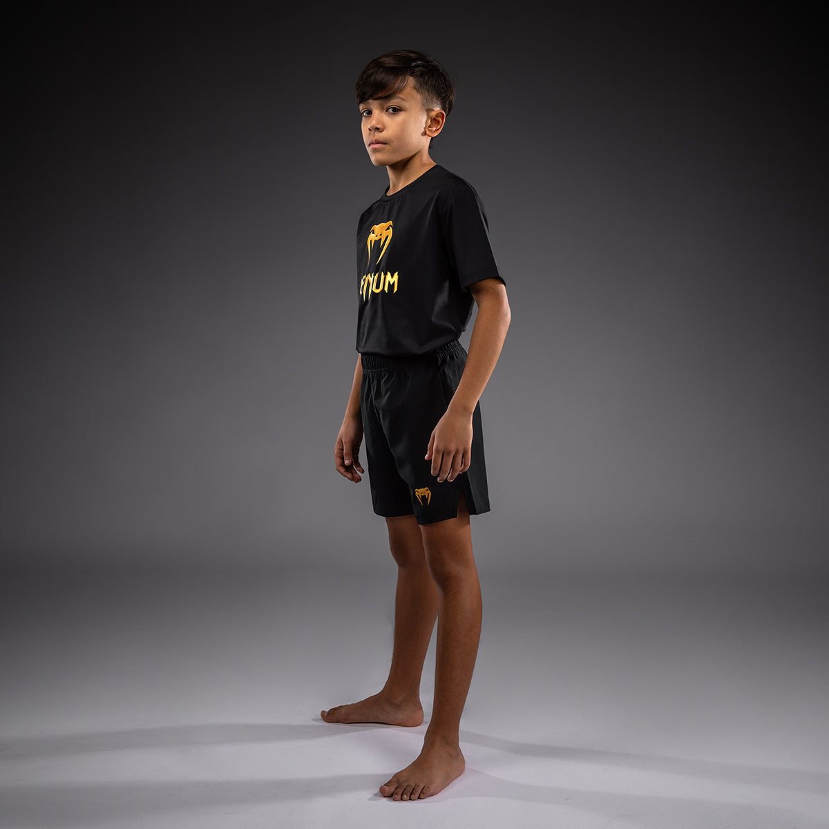 Venum Contender Training Shorts for Kids - Black/Gold