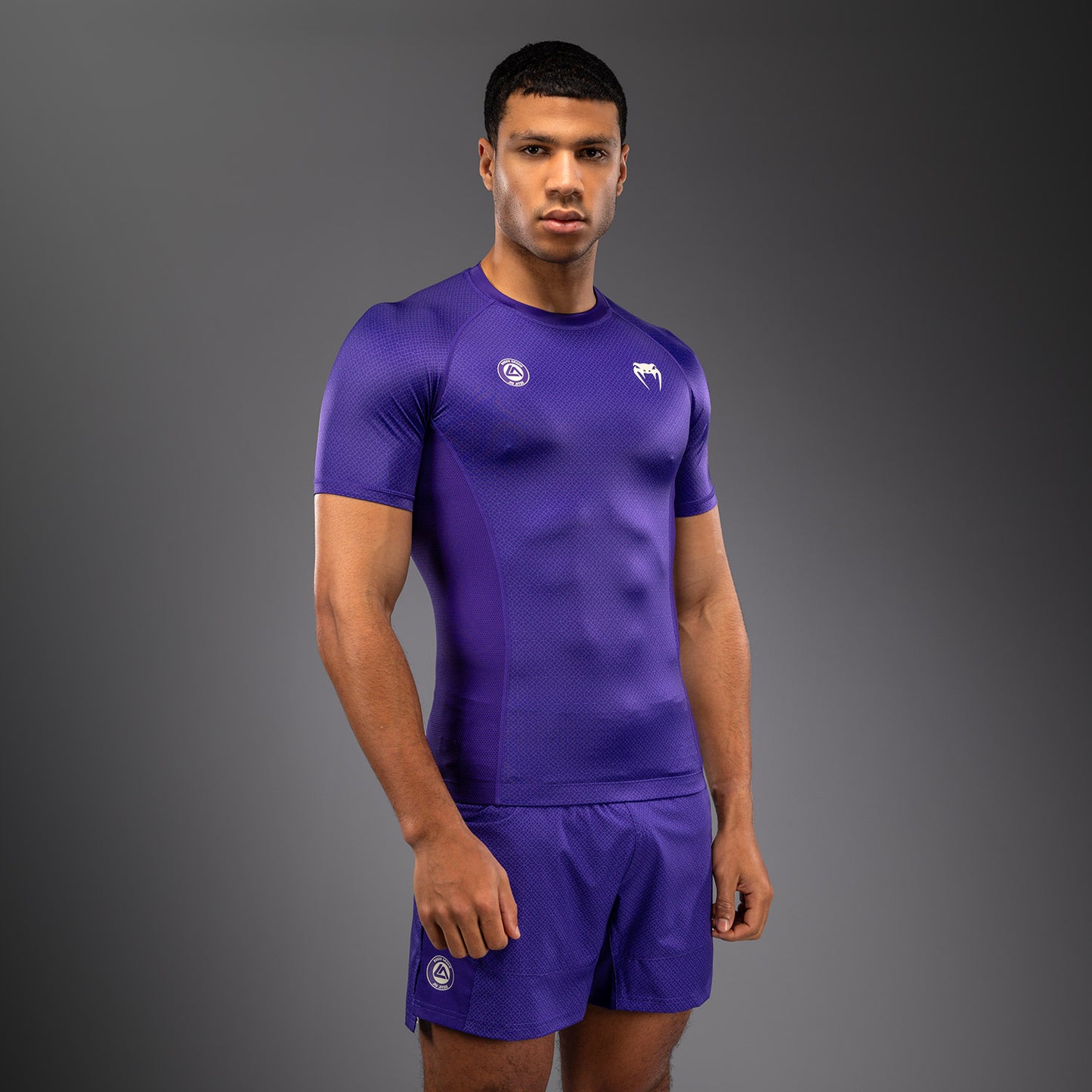 Venum x Roger Gracie Academy Short Sleeve Rashguard - Purple