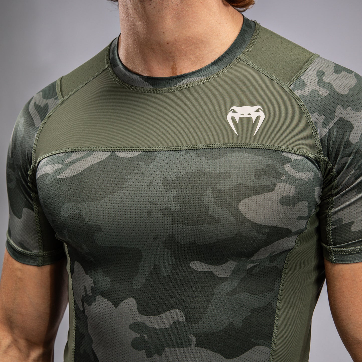 Venum G-Fit Air Men's Short Sleeve Rashguard - Army Camo
