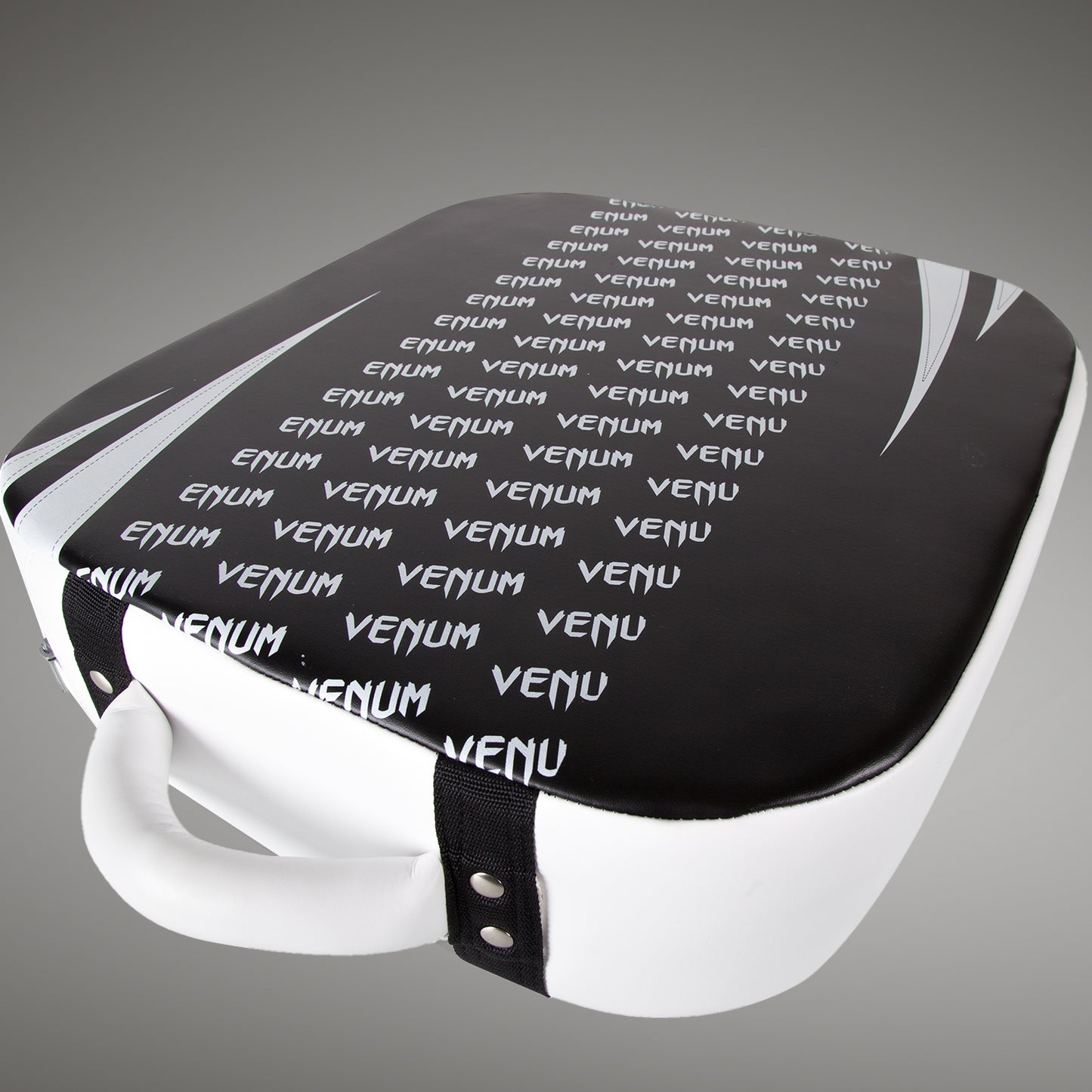 Venum Absolute Square Kick Shield - Skintex Leather - Black/Ice