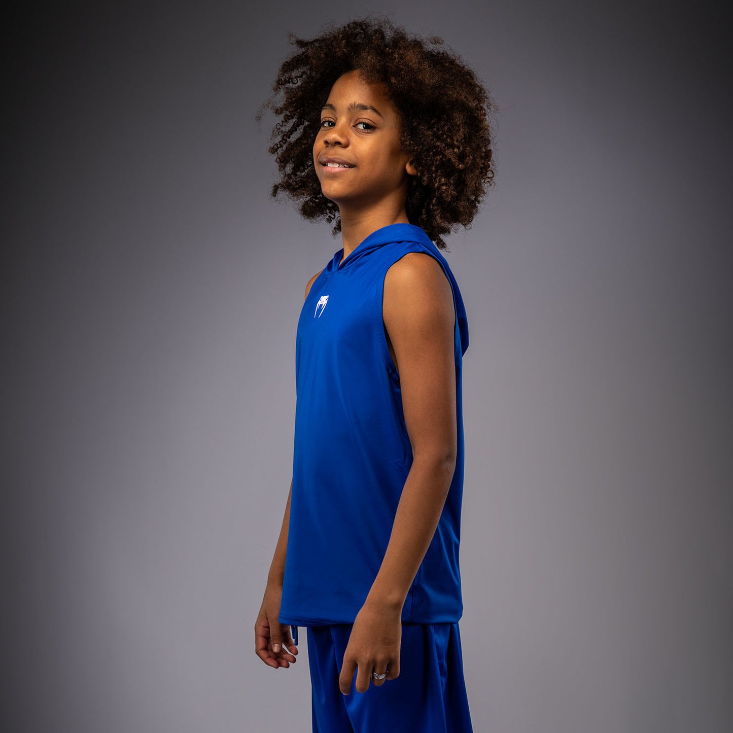 Venum Elite Kids Sleeveless Dry-Tech Hoodie - Royal Blue