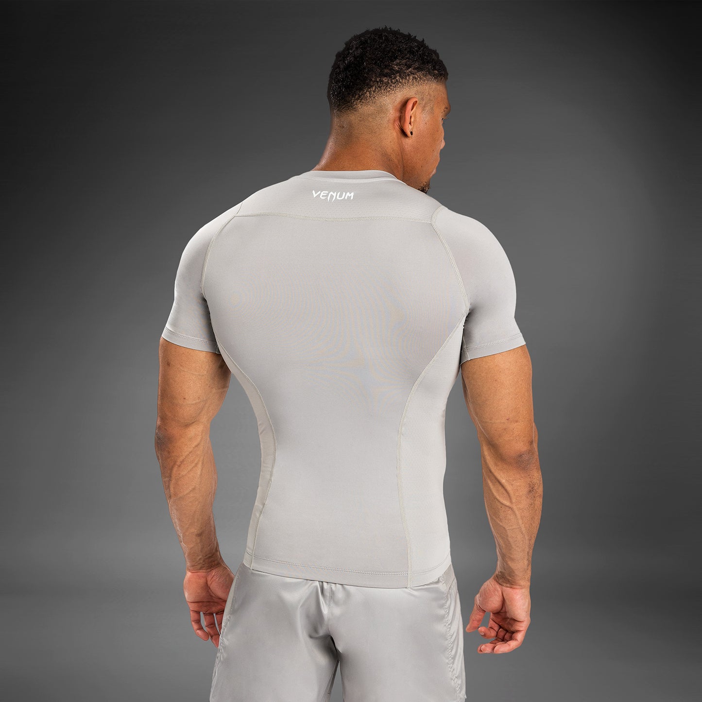 Venum Attack Men's Short Sleeve Rashguard - Sand
