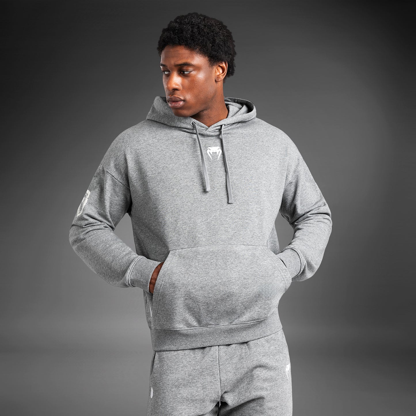 Venum Vortex XL Lite Men's Hoodie - Light Heather Grey