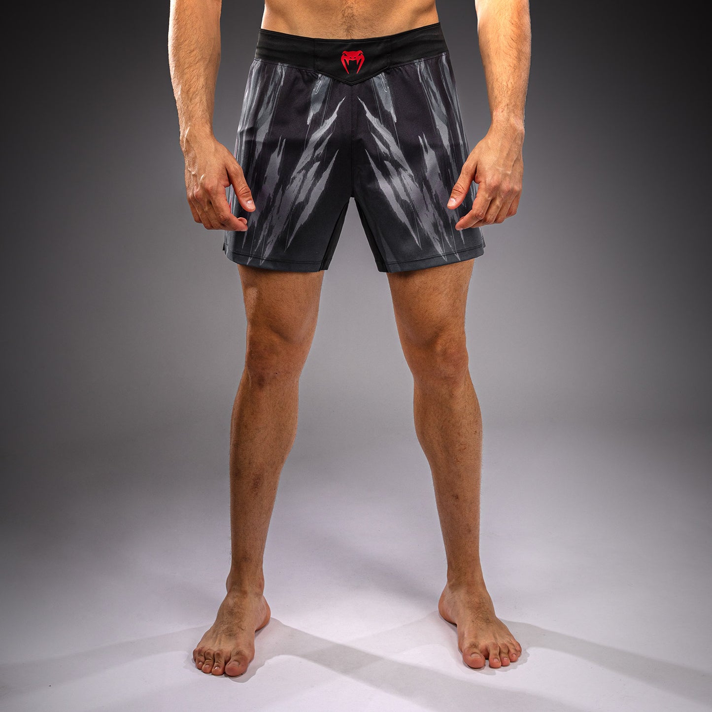 Venum Demon Fight Shorts - Black/Grey